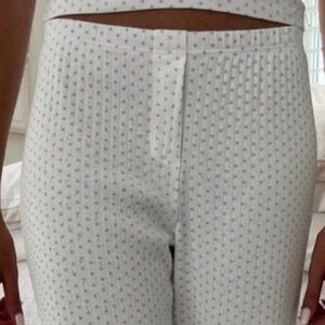 Brandy Melville Kiara Heart Pointelle Pants